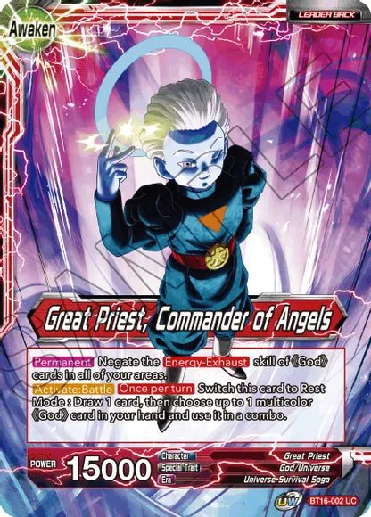 Great Priest // Great Priest, Commander of Angels (BT16-002) [Realm of the Gods] | Nerdhalla Games