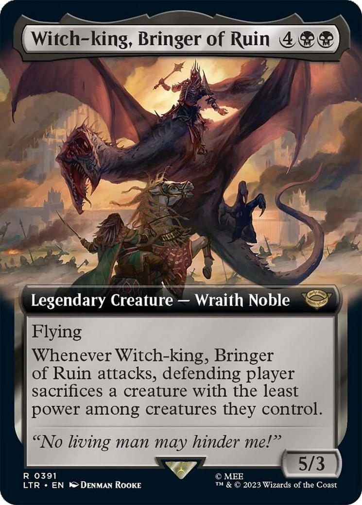 Witch-king, Bringer of Ruin (Extended Alternate Art) [The Lord of the Rings: Tales of Middle-Earth] | Nerdhalla Games