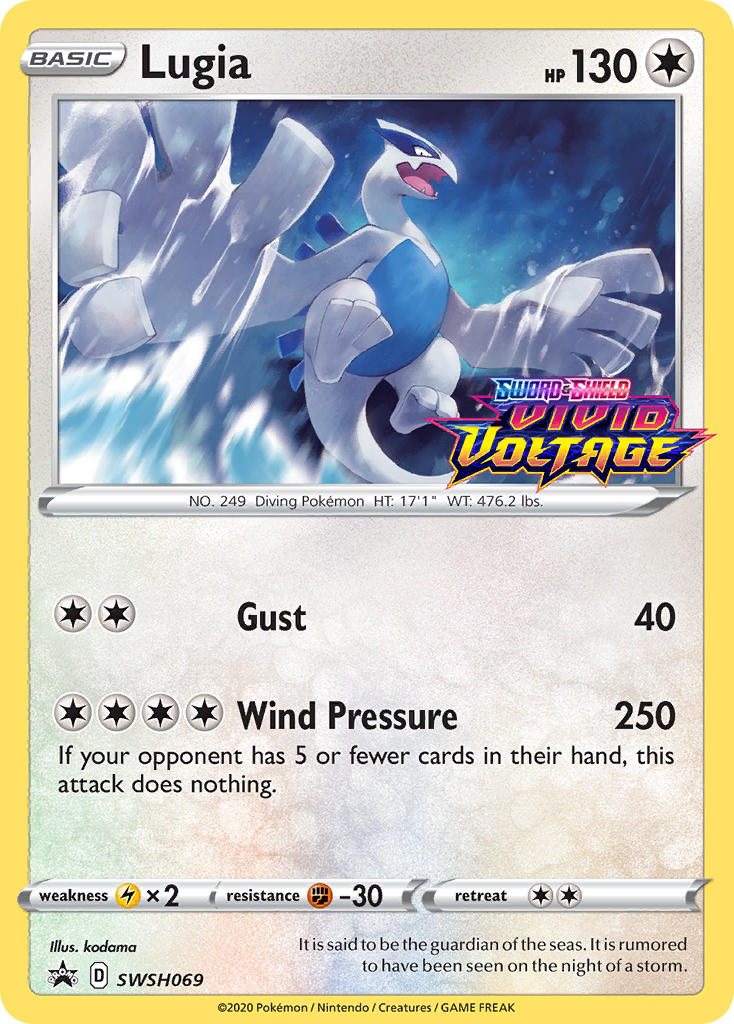 Lugia (SWSH069) (Prerelease Promo) [Sword & Shield: Black Star Promos] | Nerdhalla Games