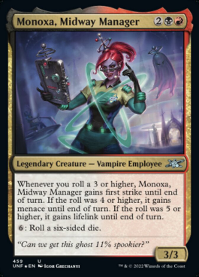 Monoxa, Midway Manager (Galaxy Foil) [Unfinity] | Nerdhalla Games