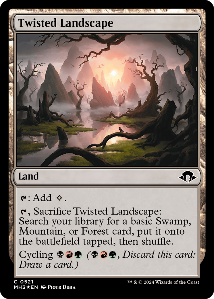 Twisted Landscape (Ripple Foil) [Modern Horizons 3] | Nerdhalla Games