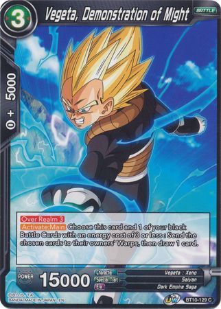 Vegeta, Demonstration of Might (BT10-129) [Rise of the Unison Warrior 2nd Edition] | Nerdhalla Games