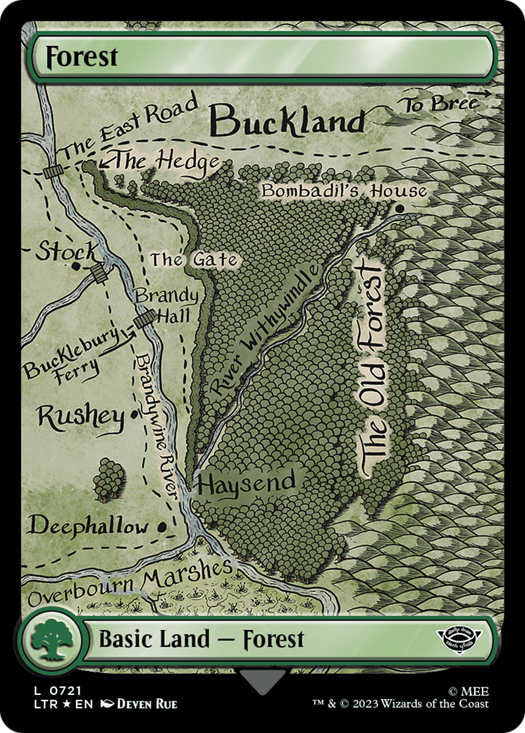 Forest (0721) (Surge Foil) [The Lord of the Rings: Tales of Middle-Earth] | Nerdhalla Games