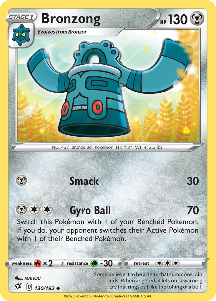 Bronzong (130/192) [Sword & Shield: Rebel Clash] | Nerdhalla Games