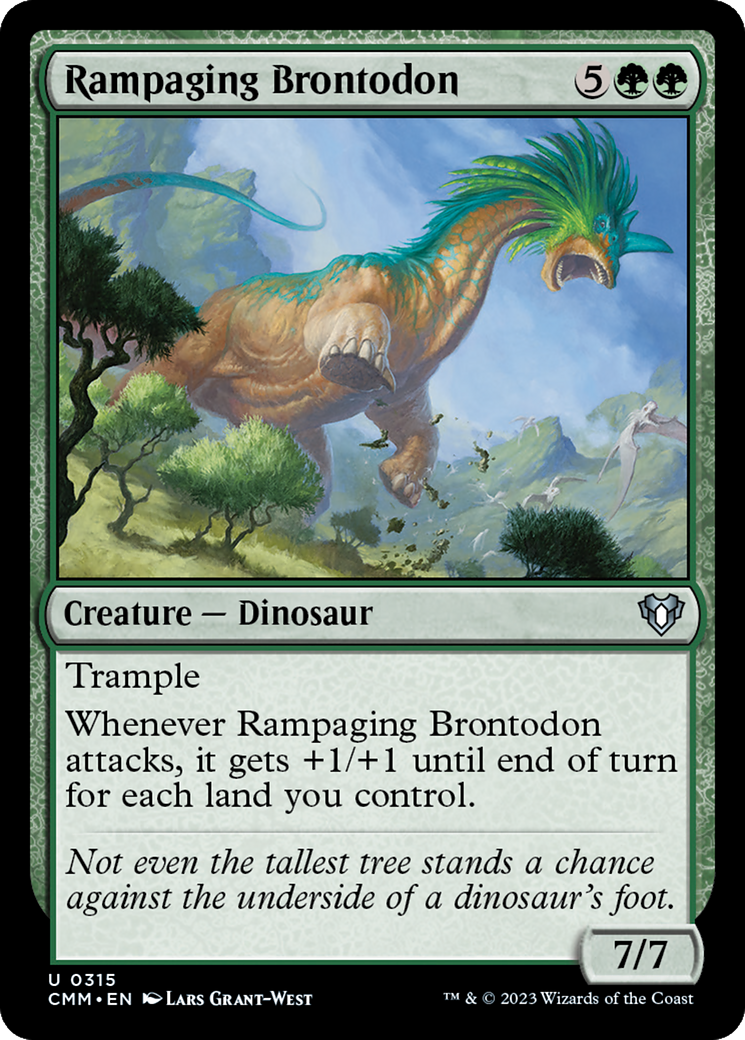 Rampaging Brontodon [Commander Masters] | Nerdhalla Games