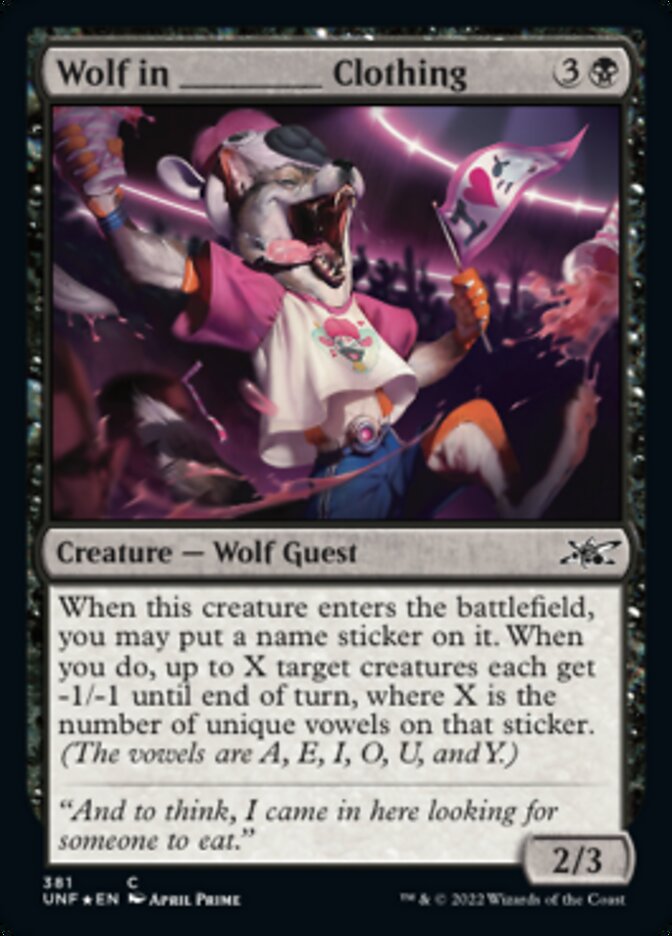 Wolf in _____ Clothing (Galaxy Foil) [Unfinity] | Nerdhalla Games