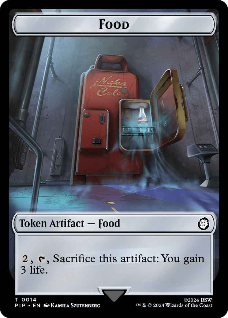 Robot // Food (0014) Double-Sided Token [Fallout Tokens] | Nerdhalla Games