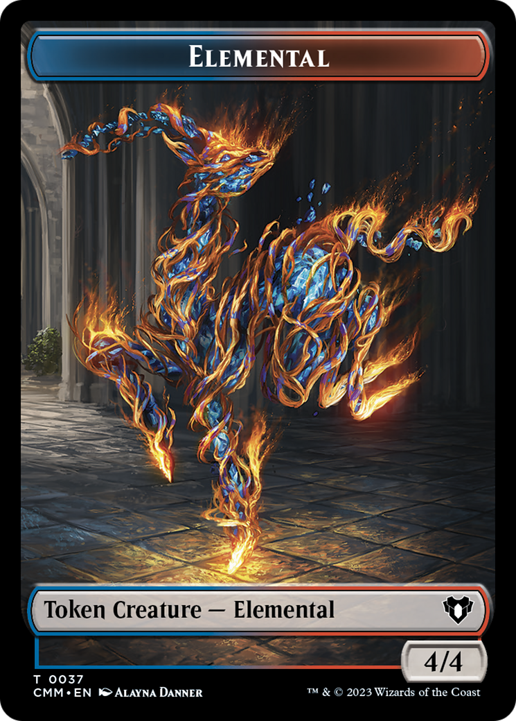 Elemental Token (37) [Commander Masters Tokens] | Nerdhalla Games