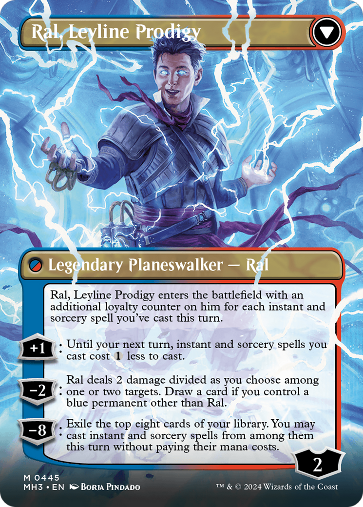 Ral, Monsoon Mage // Ral, Leyline Prodigy (Borderless) [Modern Horizons 3] | Nerdhalla Games