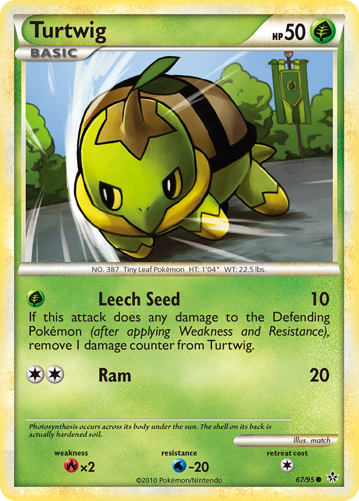 Turtwig (67/95) [HeartGold & SoulSilver: Unleashed] | Nerdhalla Games