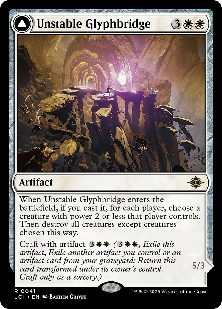 Unstable Glyphbridge // Sandswirl Wanderglyph [The Lost Caverns of Ixalan] | Nerdhalla Games