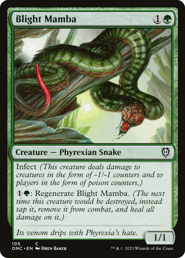 Blight Mamba [Phyrexia: All Will Be One Commander] | Nerdhalla Games