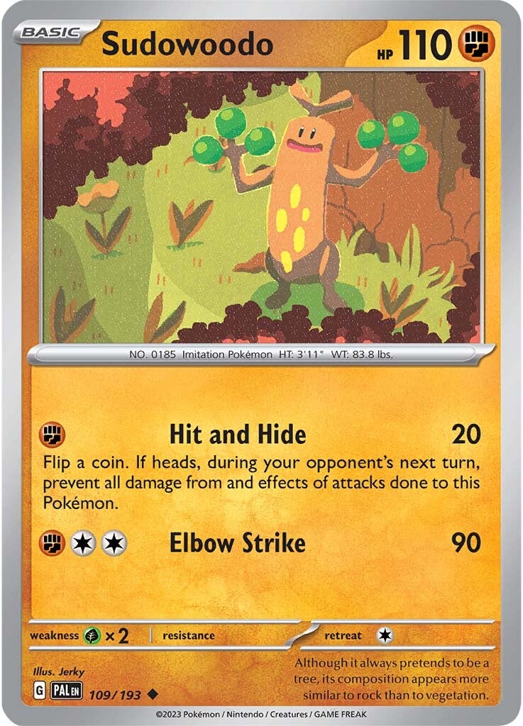 Sudowoodo (109/193) [Scarlet & Violet: Paldea Evolved] | Nerdhalla Games