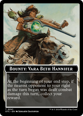 Bounty: Vara Beth Hannifer // Bounty Rules Double-Sided Token [Outlaws of Thunder Junction Commander Tokens] | Nerdhalla Games