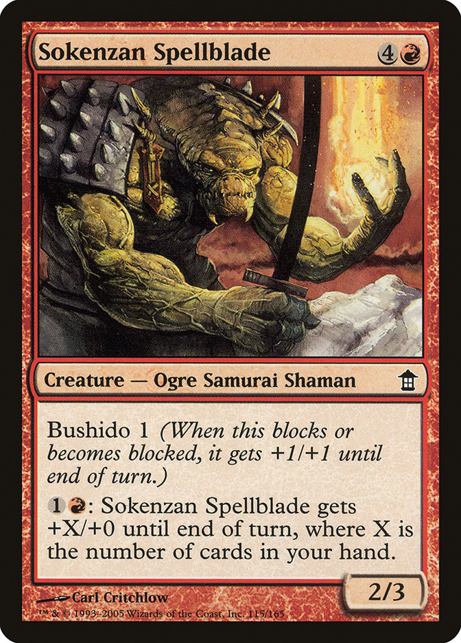 Sokenzan Spellblade [Saviors of Kamigawa] | Nerdhalla Games