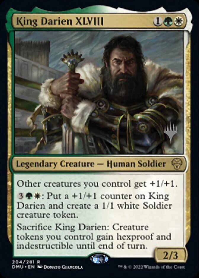 King Darien XLVIII (Promo Pack) [Dominaria United Promos] | Nerdhalla Games