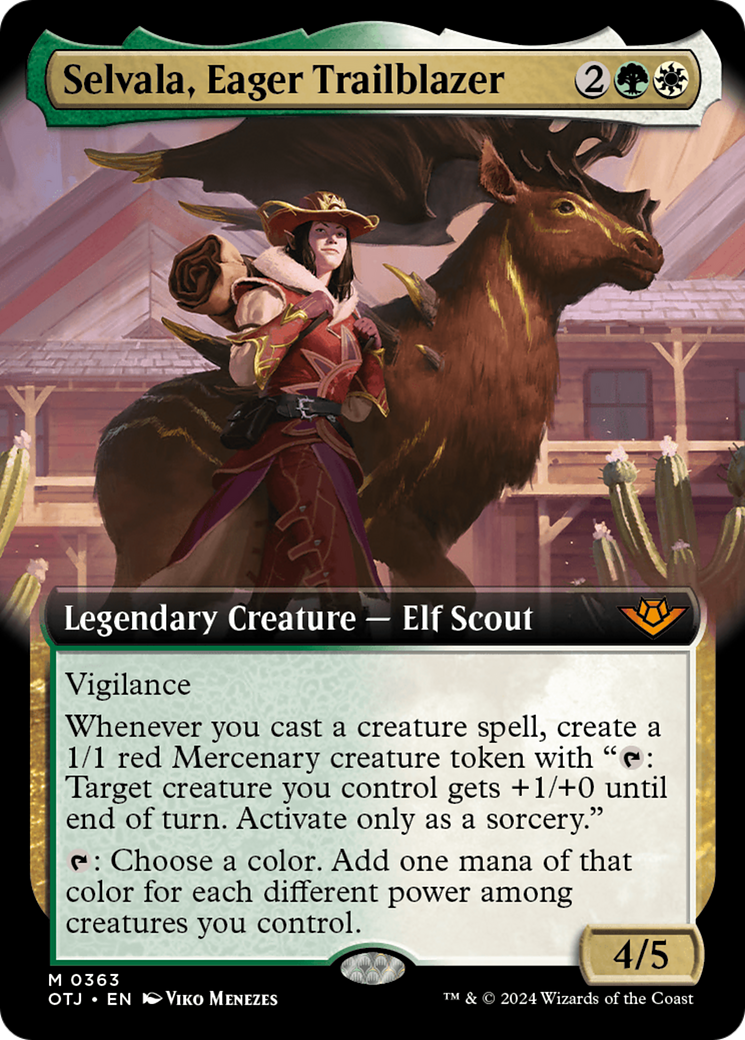 Selvala, Eager Trailblazer (Extended Art) [Outlaws of Thunder Junction] | Nerdhalla Games