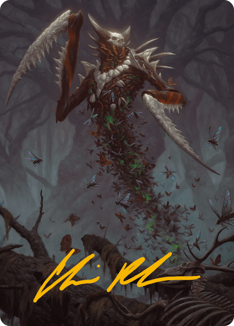 Grist, the Plague Swarm Art Card (Gold-Stamped Signature) [Modern Horizons 3 Art Series] | Nerdhalla Games