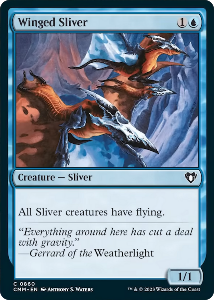 Winged Sliver [Commander Masters] | Nerdhalla Games