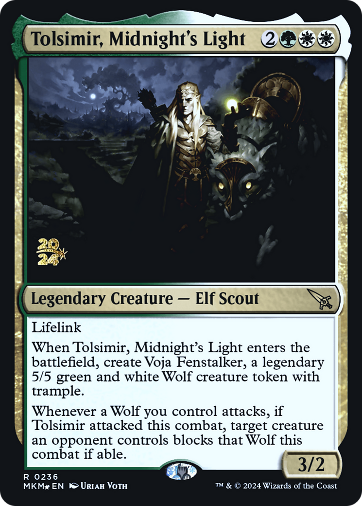 Tolsimir, Midnight's Light [Murders at Karlov Manor Prerelease Promos] | Nerdhalla Games