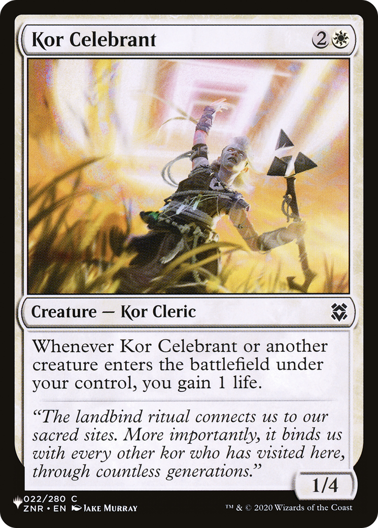 Kor Celebrant [The List Reprints] | Nerdhalla Games