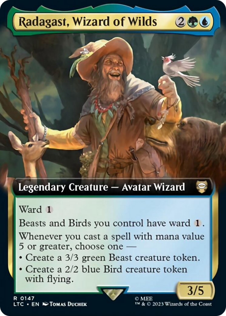 Radagast, Wizard of Wilds (Extended Art) [The Lord of the Rings: Tales of Middle-Earth Commander] | Nerdhalla Games