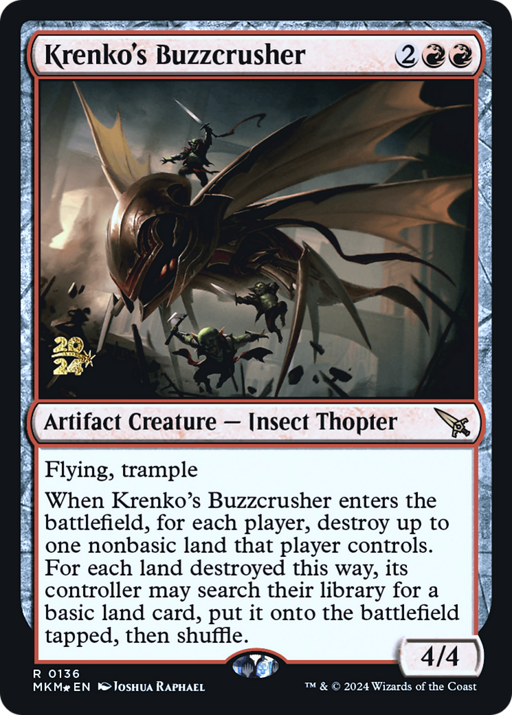 Krenko's Buzzcrusher [Murders at Karlov Manor Prerelease Promos] | Nerdhalla Games