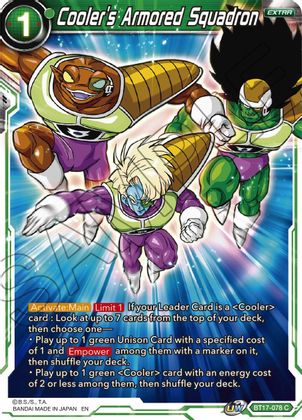 Cooler's Armored Squadron (BT17-078) [Ultimate Squad] | Nerdhalla Games