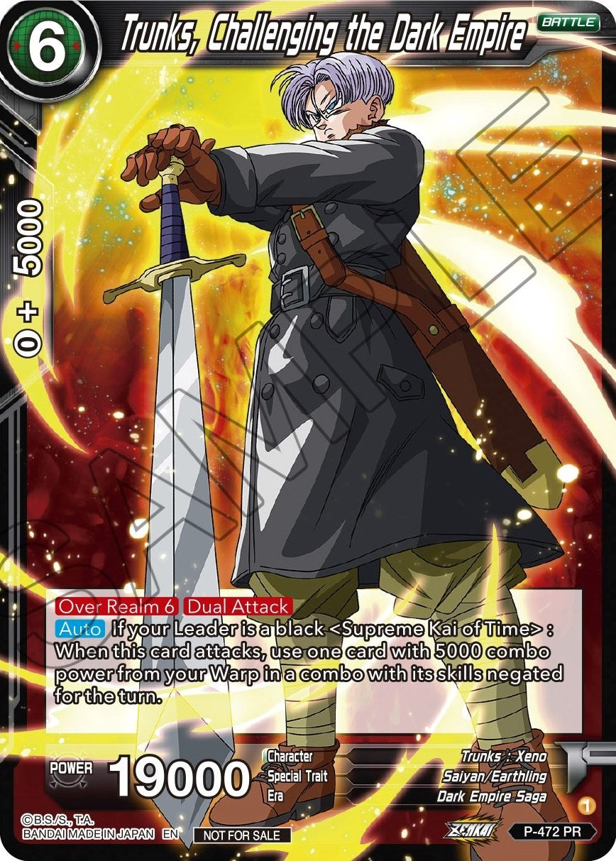 Trunks, Challenging the Dark Empire (Z03 Dash Pack) (P-472) [Promotion Cards] | Nerdhalla Games