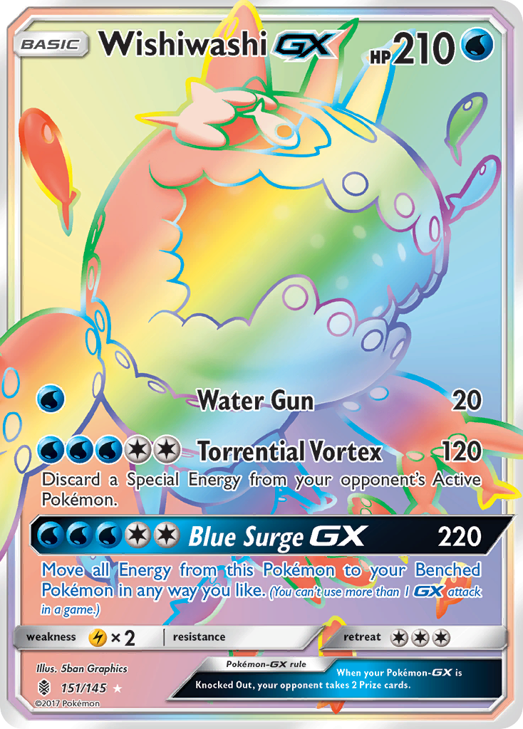 Wishiwashi GX (151/145) [Sun & Moon: Guardians Rising] | Nerdhalla Games