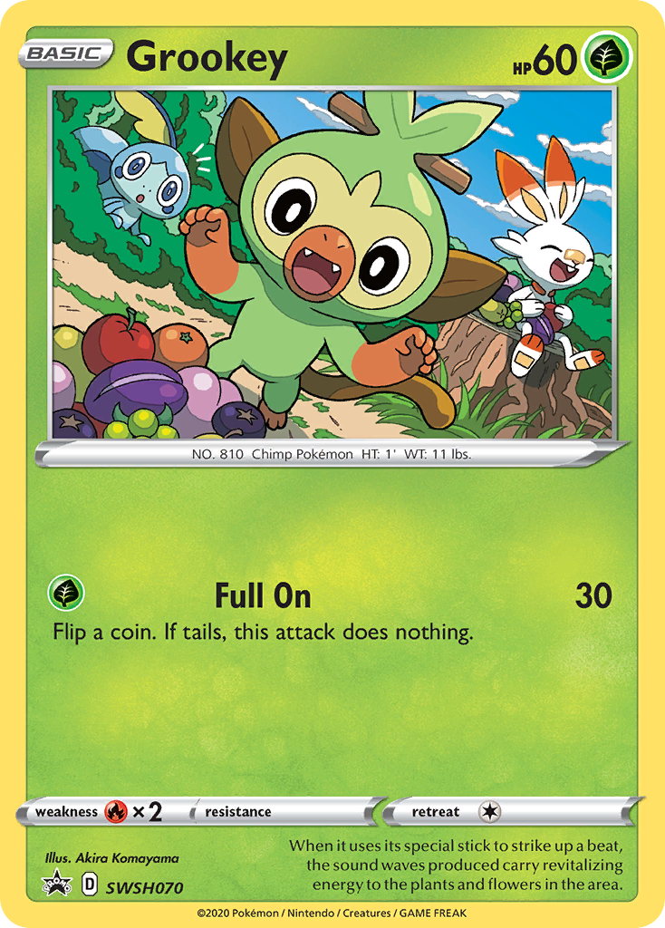 Grookey (SWSH070) [Sword & Shield: Black Star Promos] | Nerdhalla Games