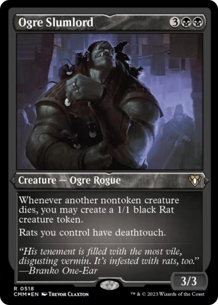 Ogre Slumlord (Foil Etched) [Commander Masters] | Nerdhalla Games