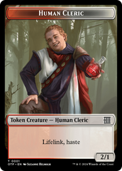 Human Cleric // Plot Double-Sided Token [Outlaws of Thunder Junction: Breaking News Tokens] | Nerdhalla Games