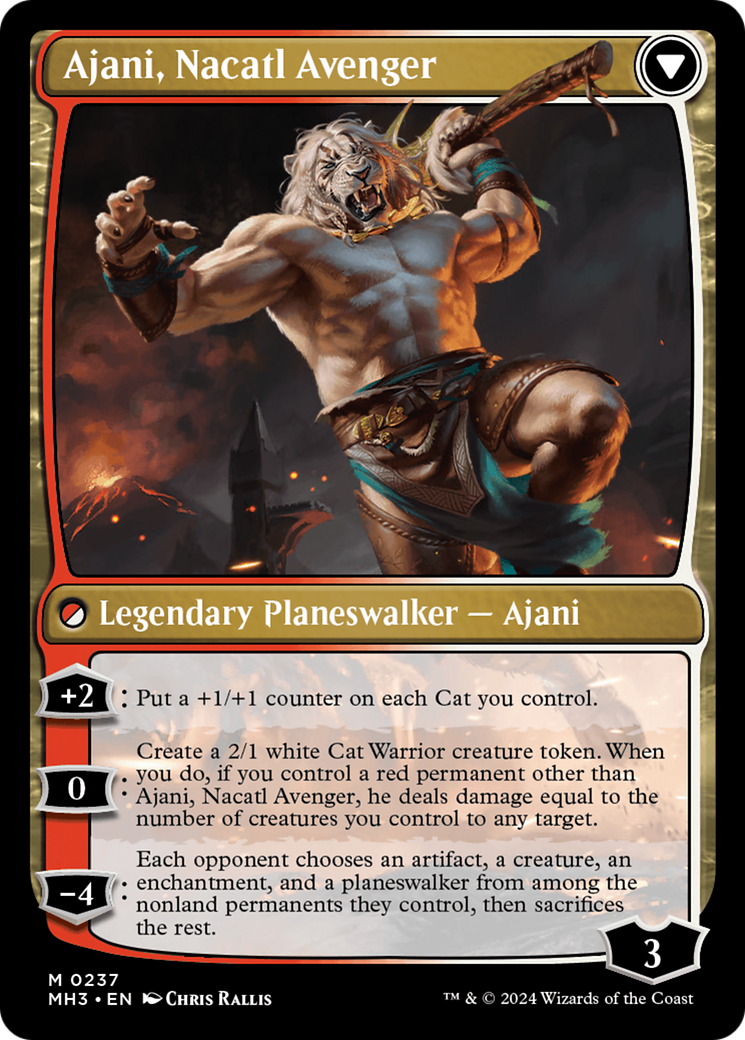 Ajani, Nacatl Pariah // Ajani, Nacatl Avenger [Modern Horizons 3] | Nerdhalla Games