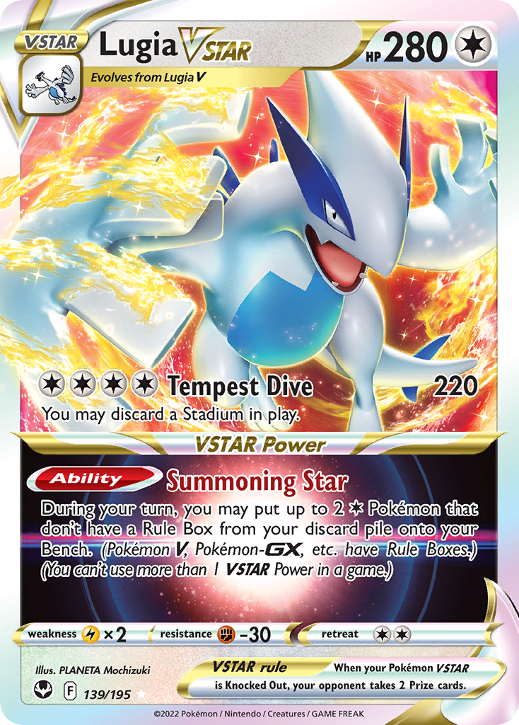 Lugia VSTAR (139/195) (Jumbo Card) [Sword & Shield: Silver Tempest] | Nerdhalla Games