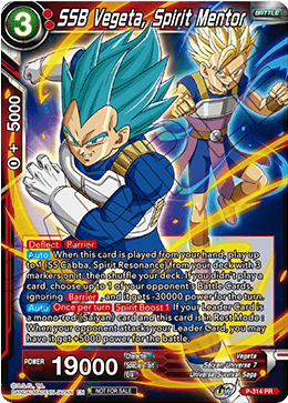 SSB Vegeta, Spirit Mentor (P-314) [Tournament Promotion Cards] | Nerdhalla Games