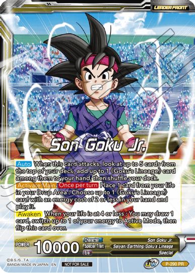 Son Goku Jr. // SS Son Goku Jr., Scion of the Lineage (P-290) [Promotion Cards] | Nerdhalla Games