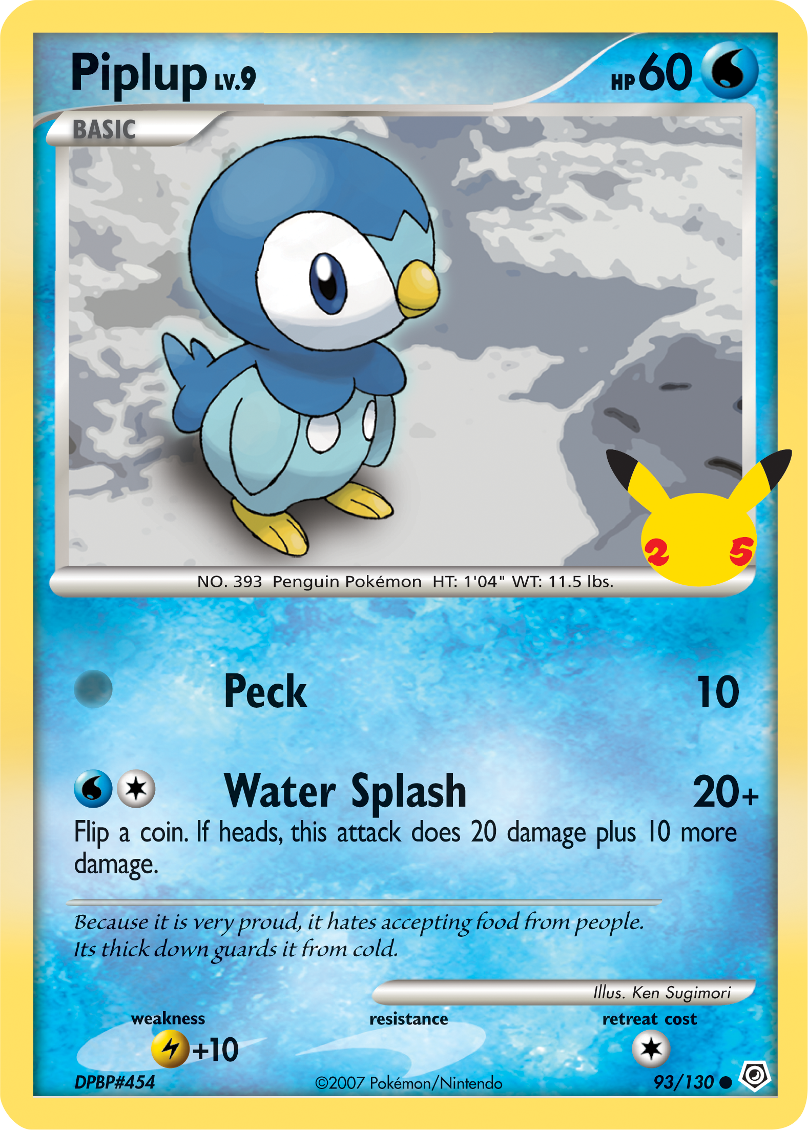 Piplup (93/130) (Jumbo Card) [First Partner Pack] | Nerdhalla Games