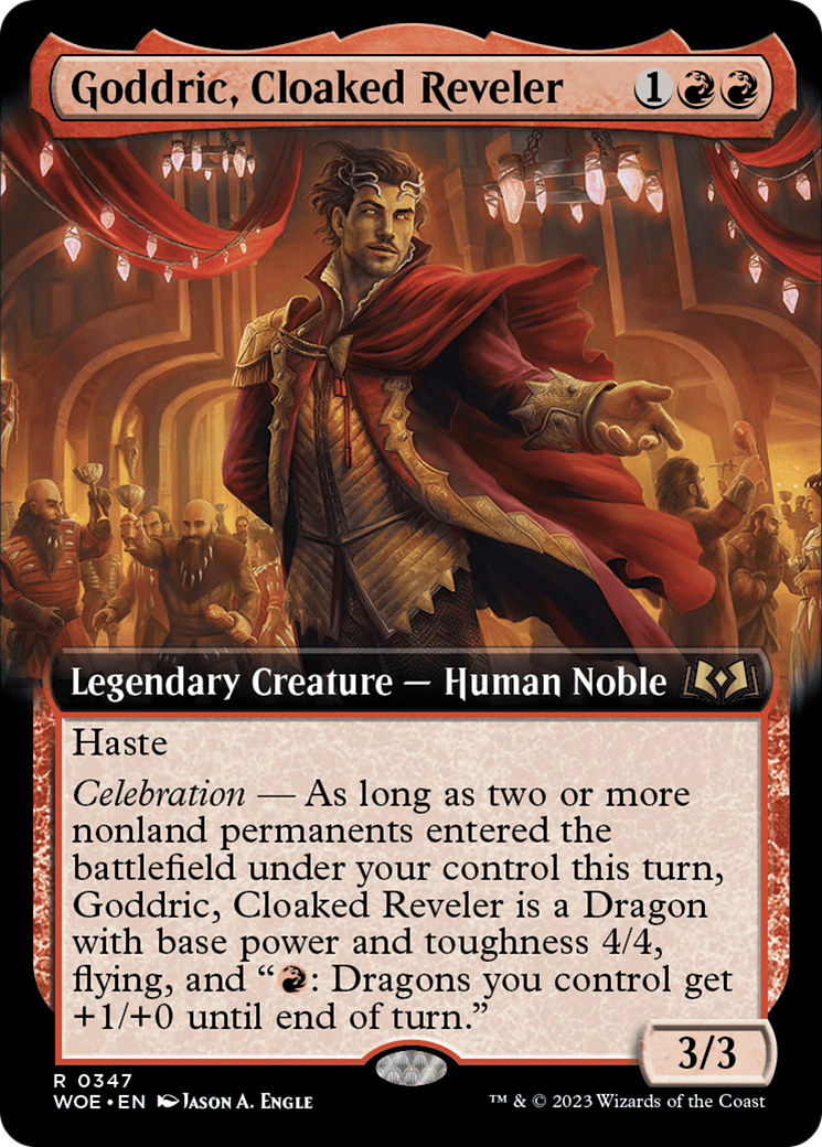 Goddric, Cloaked Reveler (Extended Art) [Wilds of Eldraine] | Nerdhalla Games