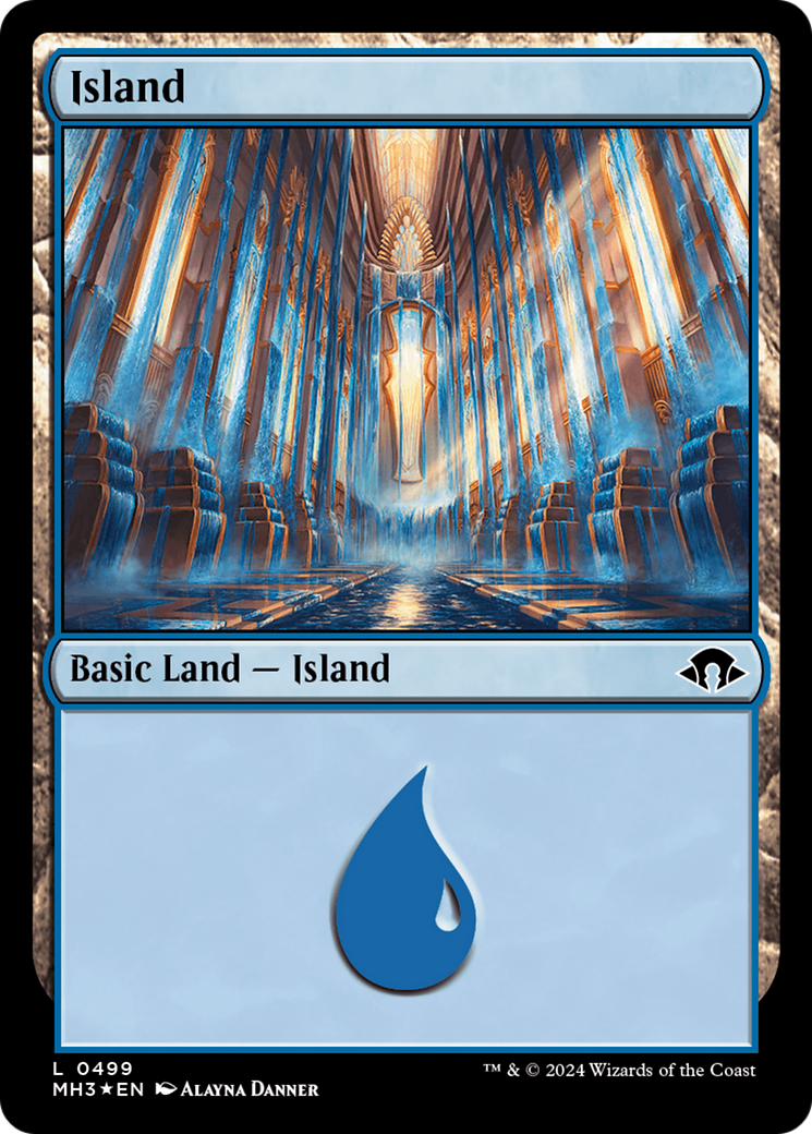 Island (0499) (Ripple Foil) [Modern Horizons 3] | Nerdhalla Games