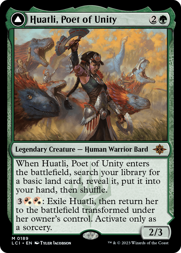 Huatli, Poet of Unity // Roar of the Fifth People [The Lost Caverns of Ixalan] | Nerdhalla Games