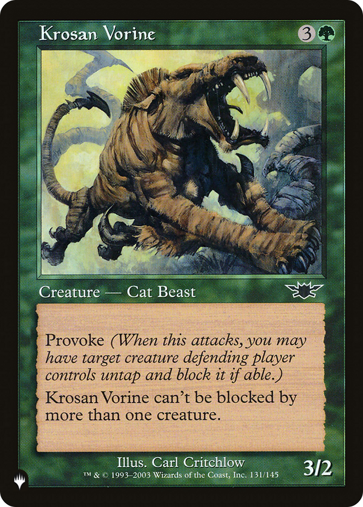 Krosan Vorine [The List Reprints] | Nerdhalla Games