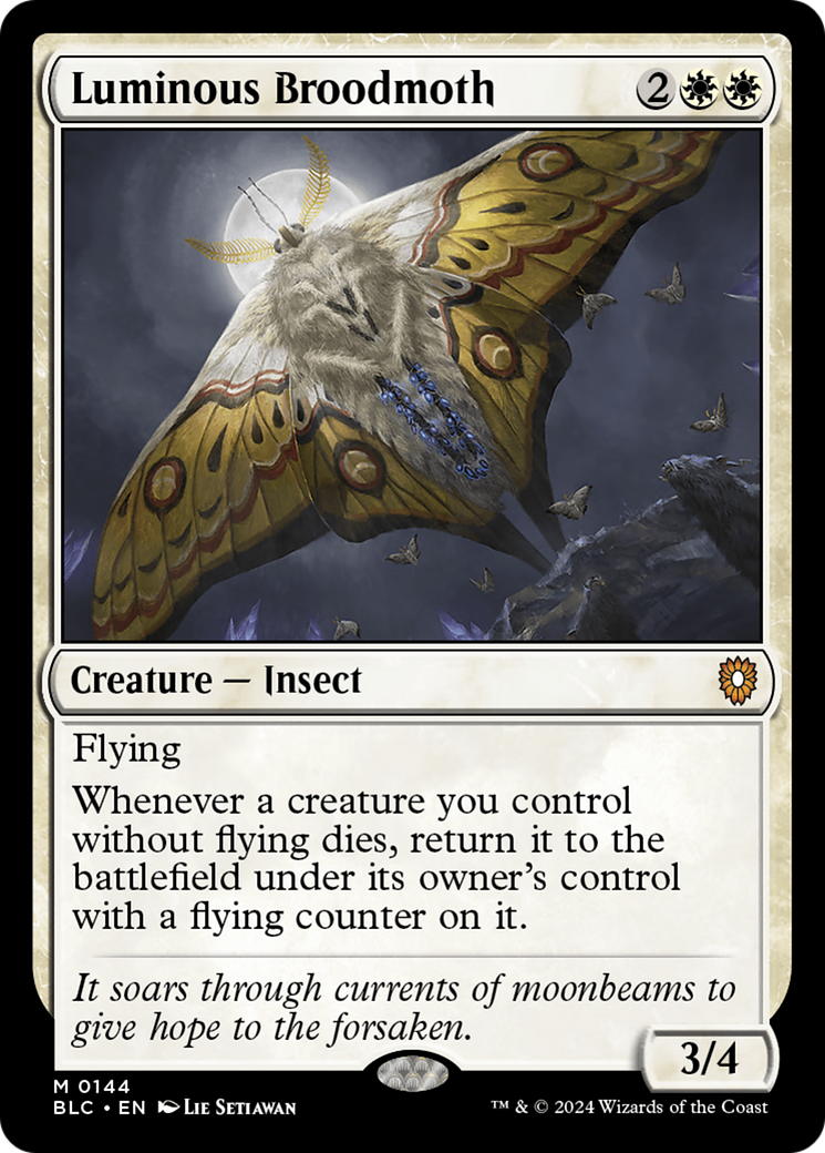 Luminous Broodmoth [Bloomburrow Commander] | Nerdhalla Games