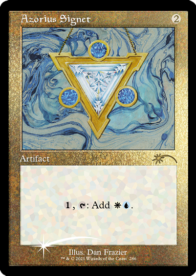 Azorius Signet (Retro) (Foil Etched) [Secret Lair Drop Series] | Nerdhalla Games