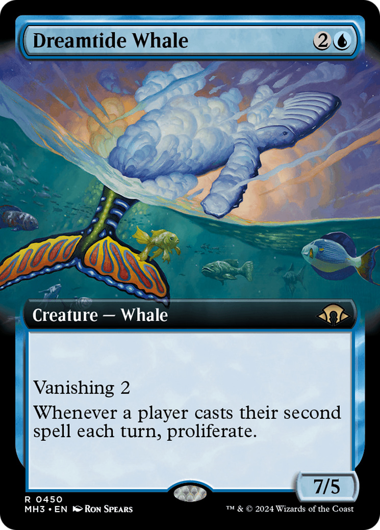 Dreamtide Whale (Extended Art) [Modern Horizons 3] | Nerdhalla Games