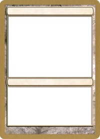 2004 World Championship Blank Card [World Championship Decks 2004] | Nerdhalla Games