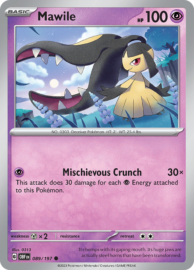 Mawile (089/197) [Scarlet & Violet: Obsidian Flames] | Nerdhalla Games