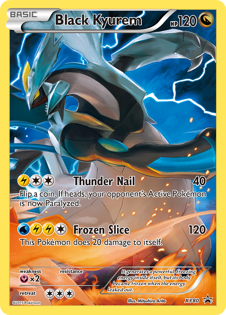 Black Kyurem (XY80) (Full Art Promo) [XY: Black Star Promos] | Nerdhalla Games