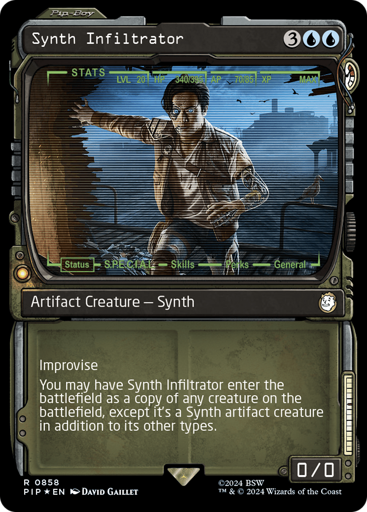 Synth Infiltrator (Showcase) (Surge Foil) [Fallout] | Nerdhalla Games