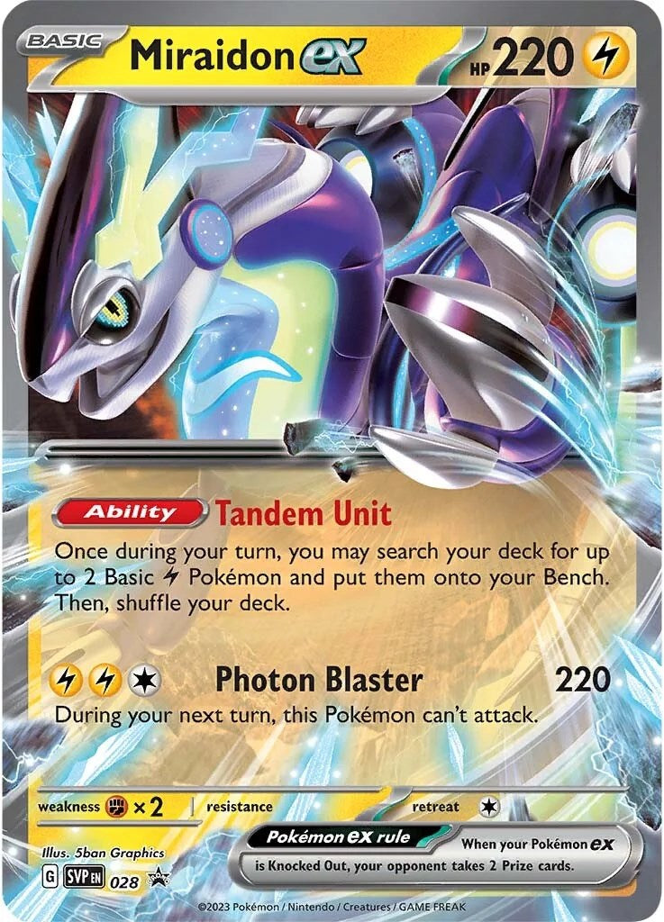 Miraidon ex (028) [Scarlet & Violet: Black Star Promos] | Nerdhalla Games